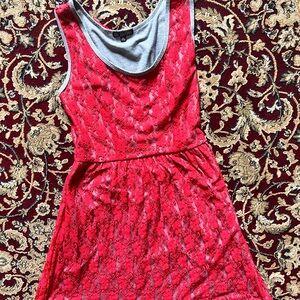 Red Lace BeBop Sleeveless Dress